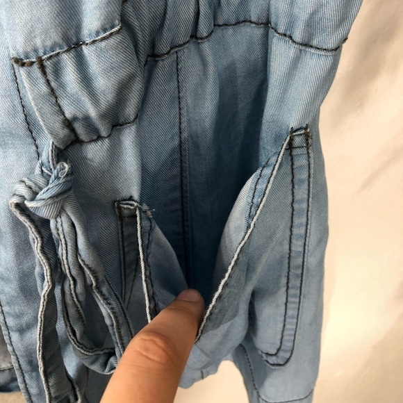 Sanctuary Chambray Long Vest - Picture 6 of 8